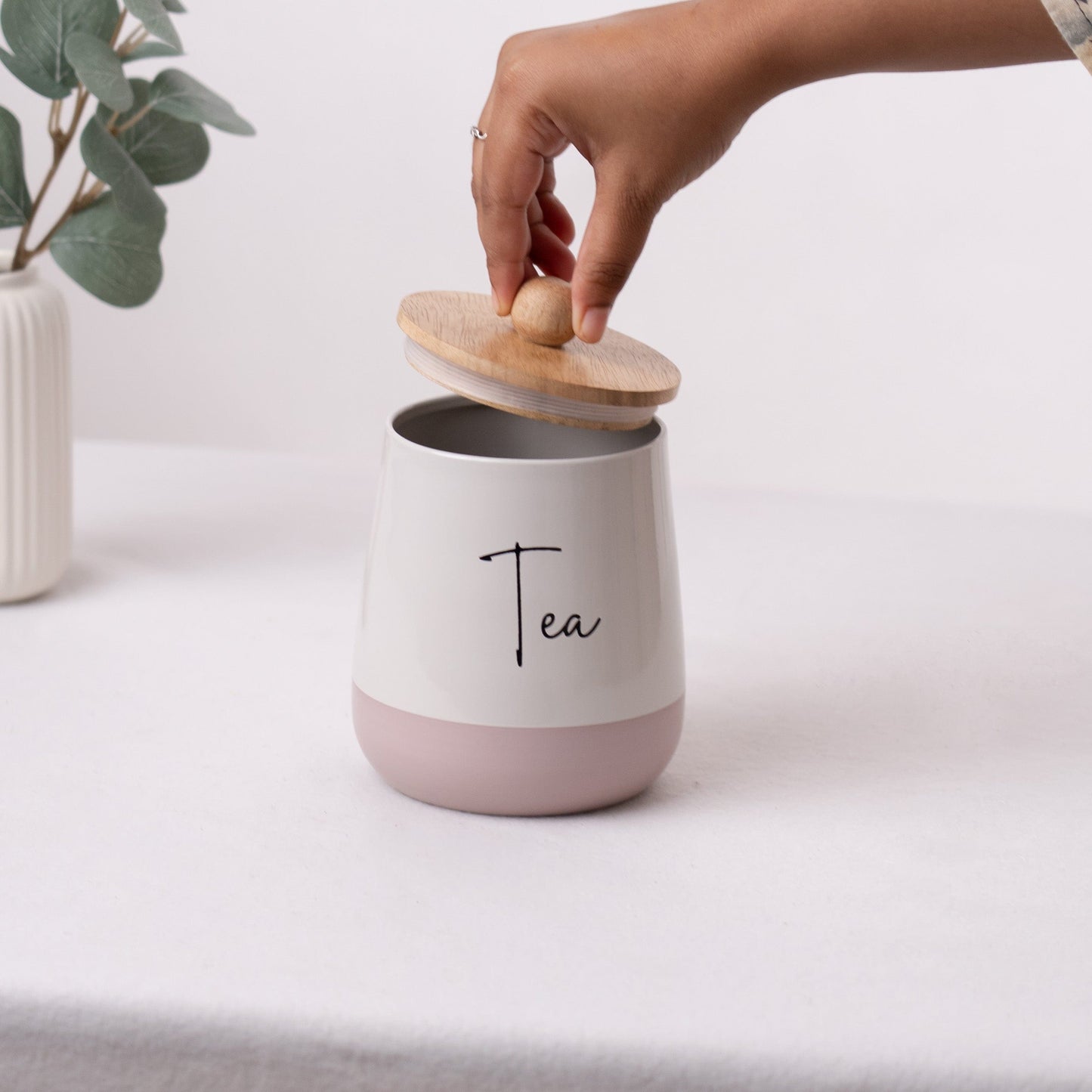 Gleam & Gather Tea Box- White & Blush