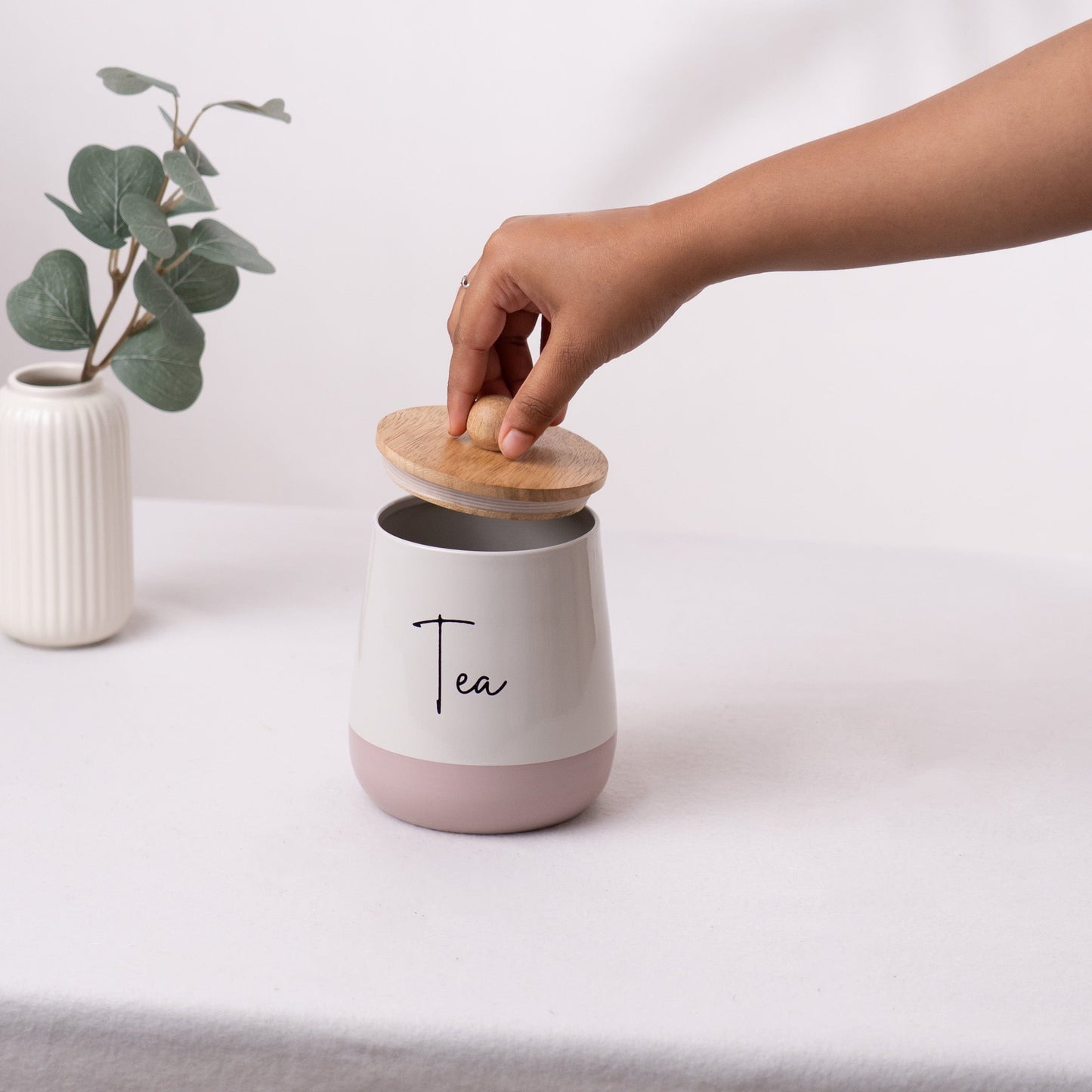 Gleam & Gather Tea Box- White & Blush