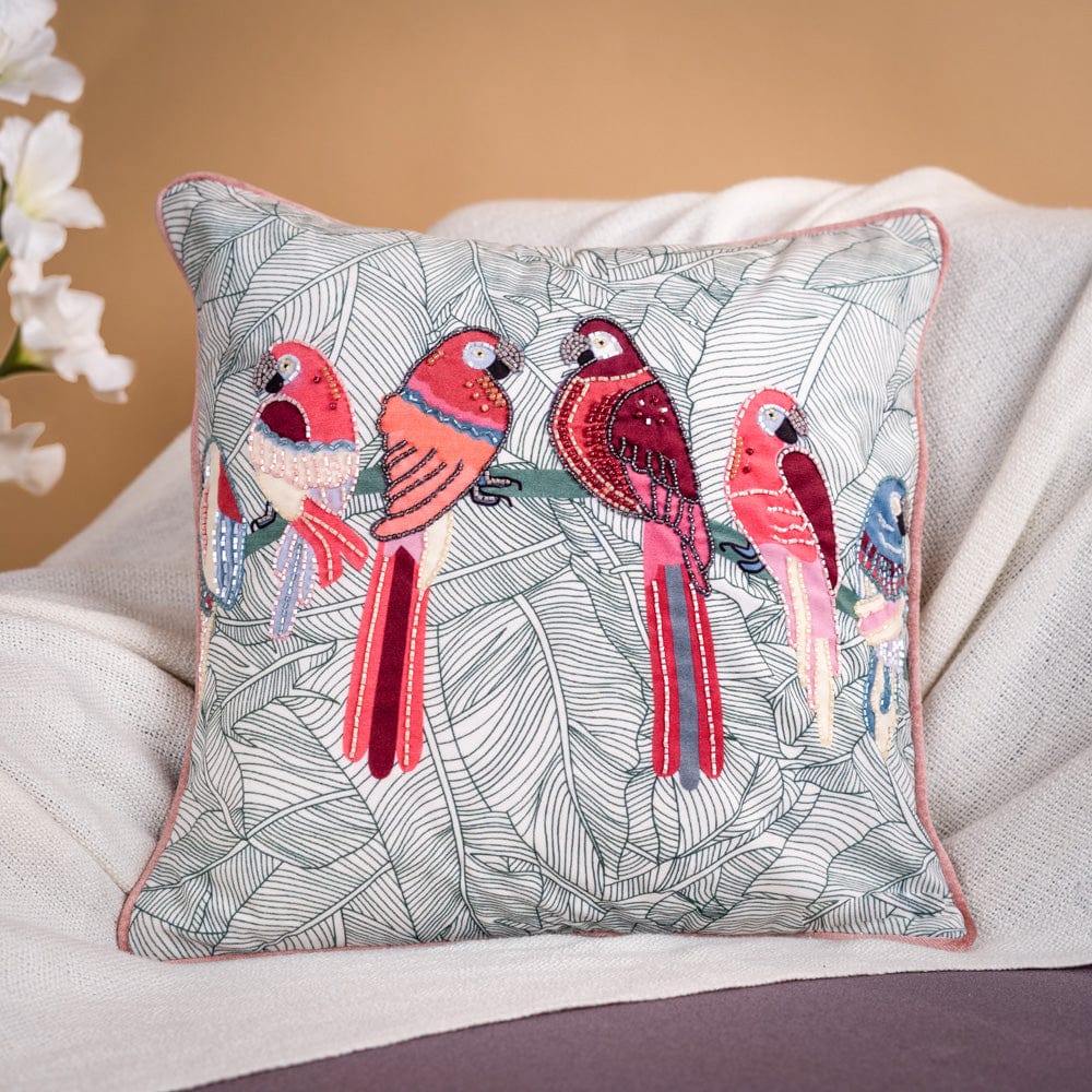 Embroidered Cushion Cover – haus kinder - Main Image