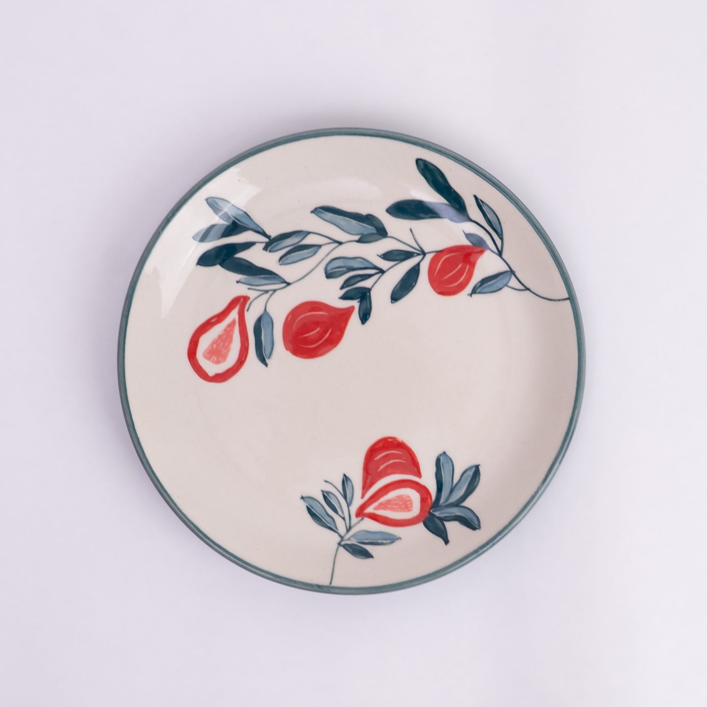 Fabled Fid Hand Painted Side Plate