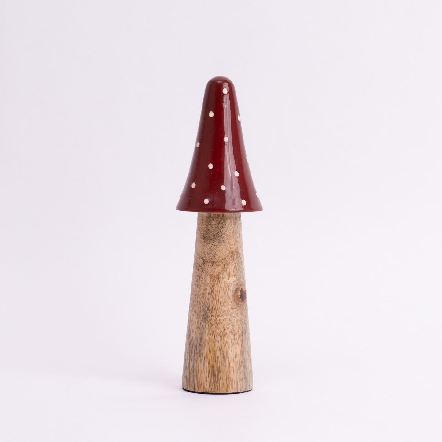 Scarlet Mushroom Centerpiece- Red & Brown
