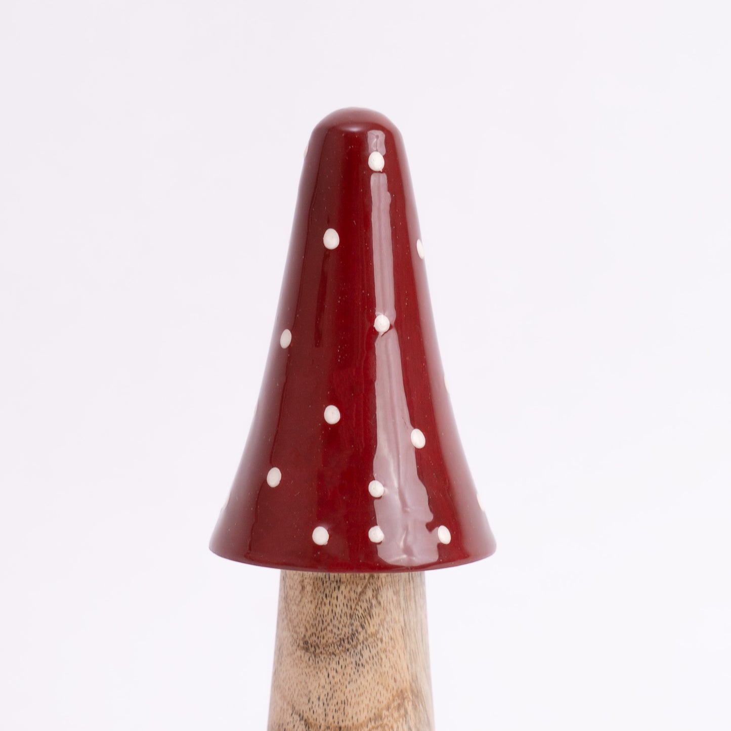 Scarlet Mushroom Centerpiece- Red & Brown