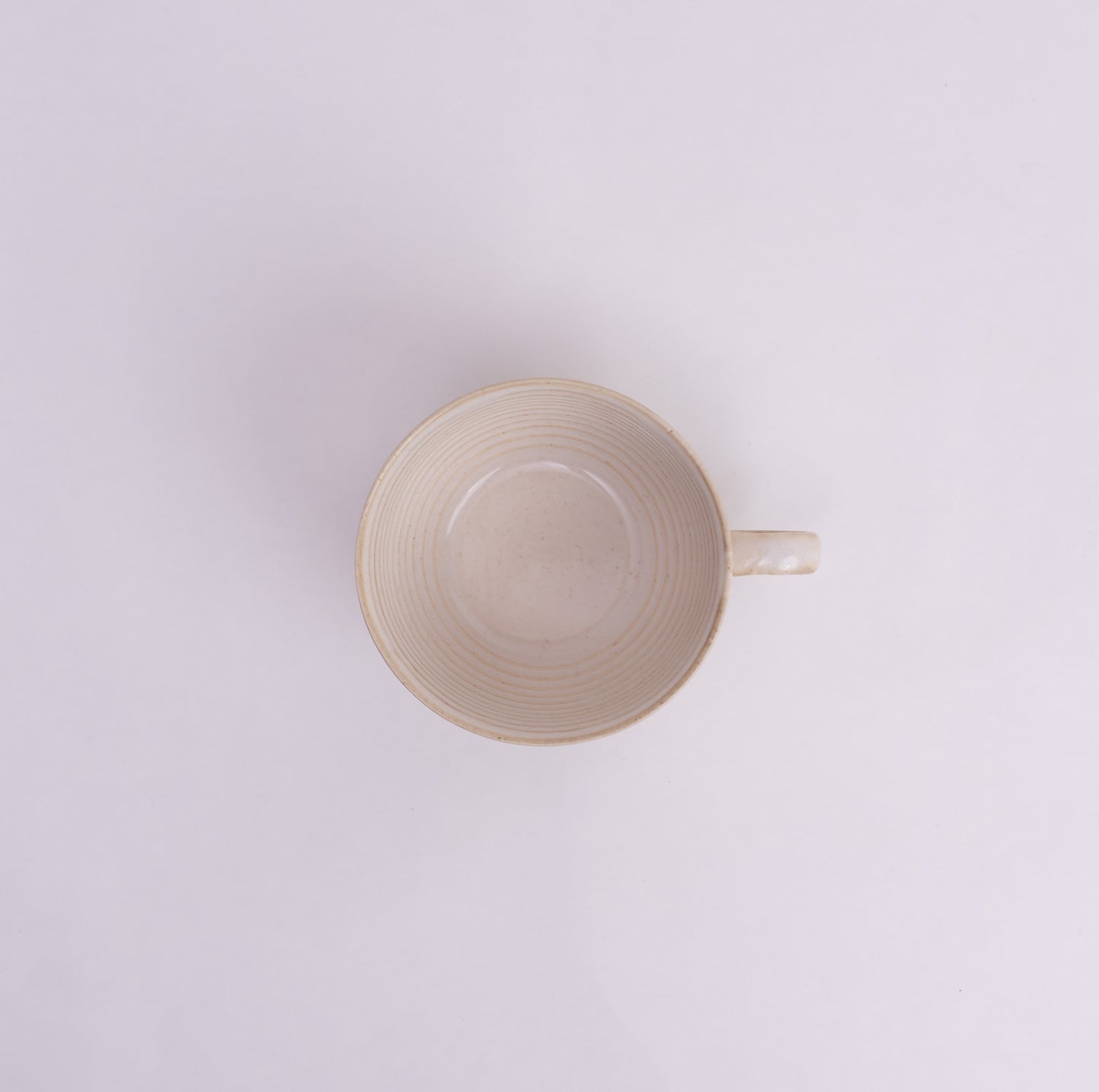 Vanilla Dust Cup & Saucer- Ivory
