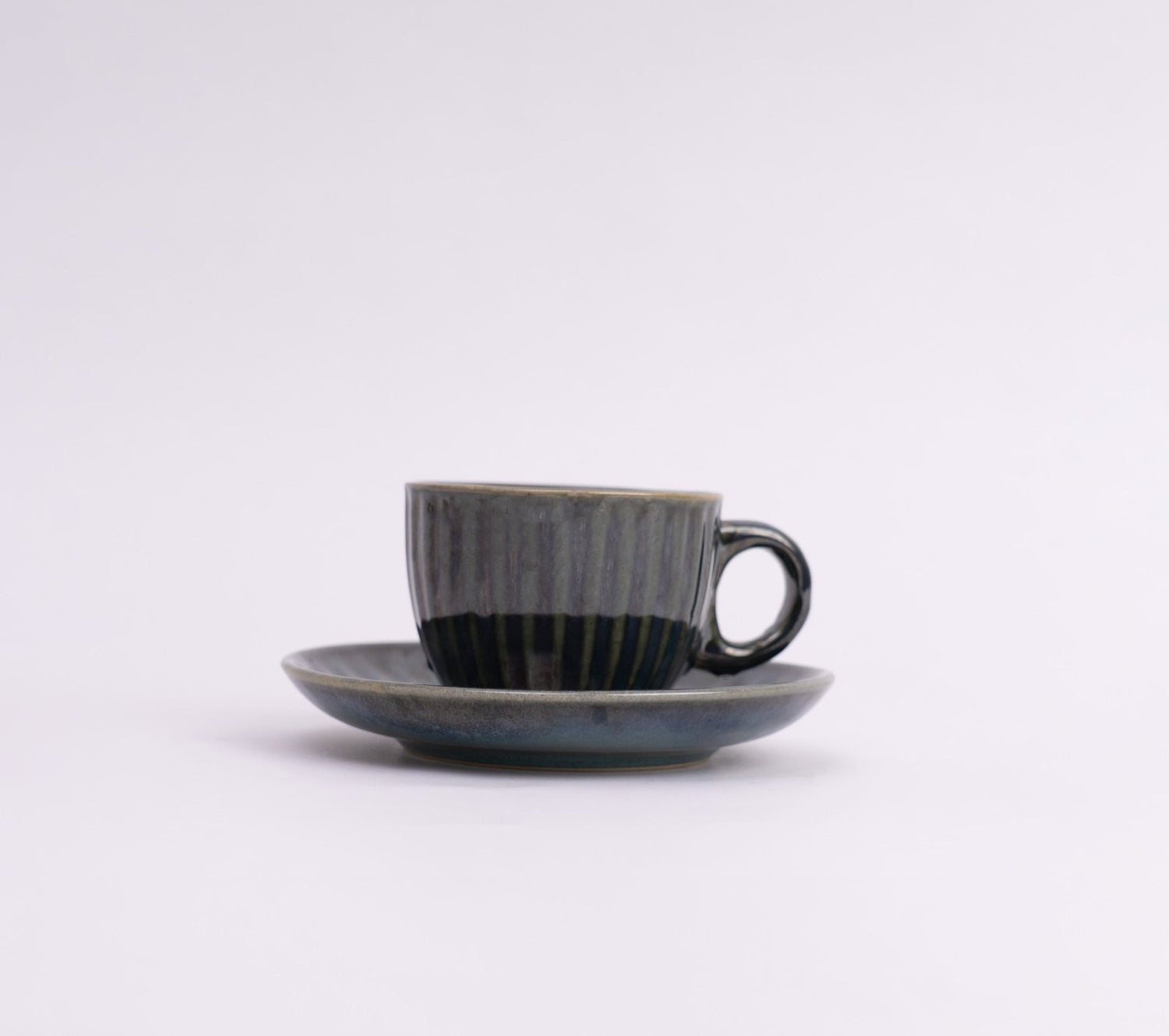 Noble Blue Ceramic Cup & Saucer- Blue - Cup & Saucer | haus & kinder