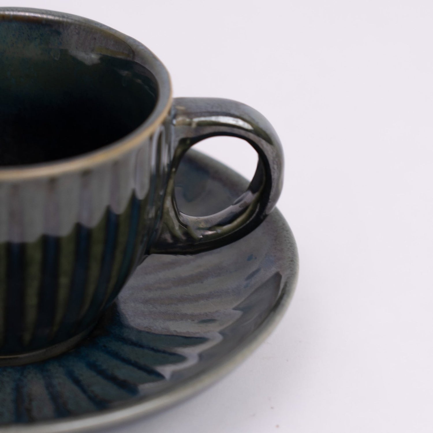 Noble Blue Ceramic Cup & Saucer- Blue - Cup & Saucer | haus & kinder