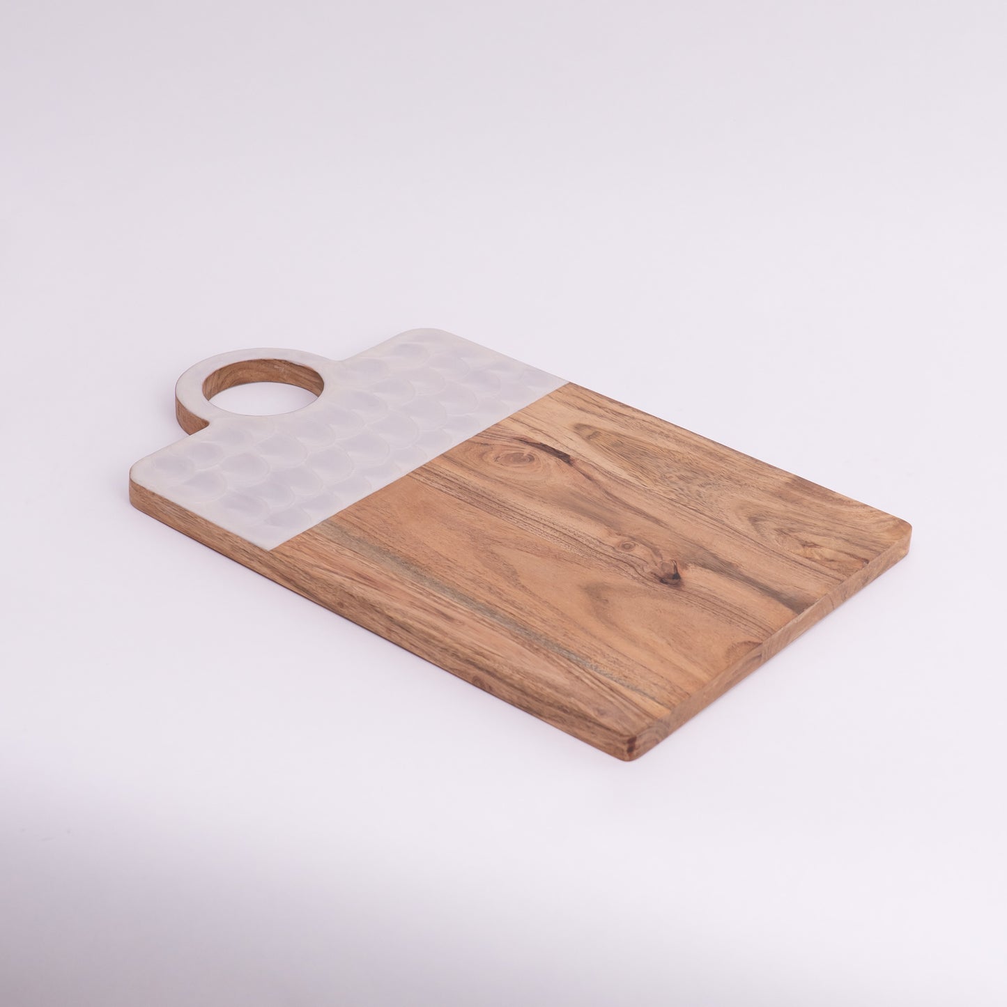 Oat Oak Slice- White & Natural wood