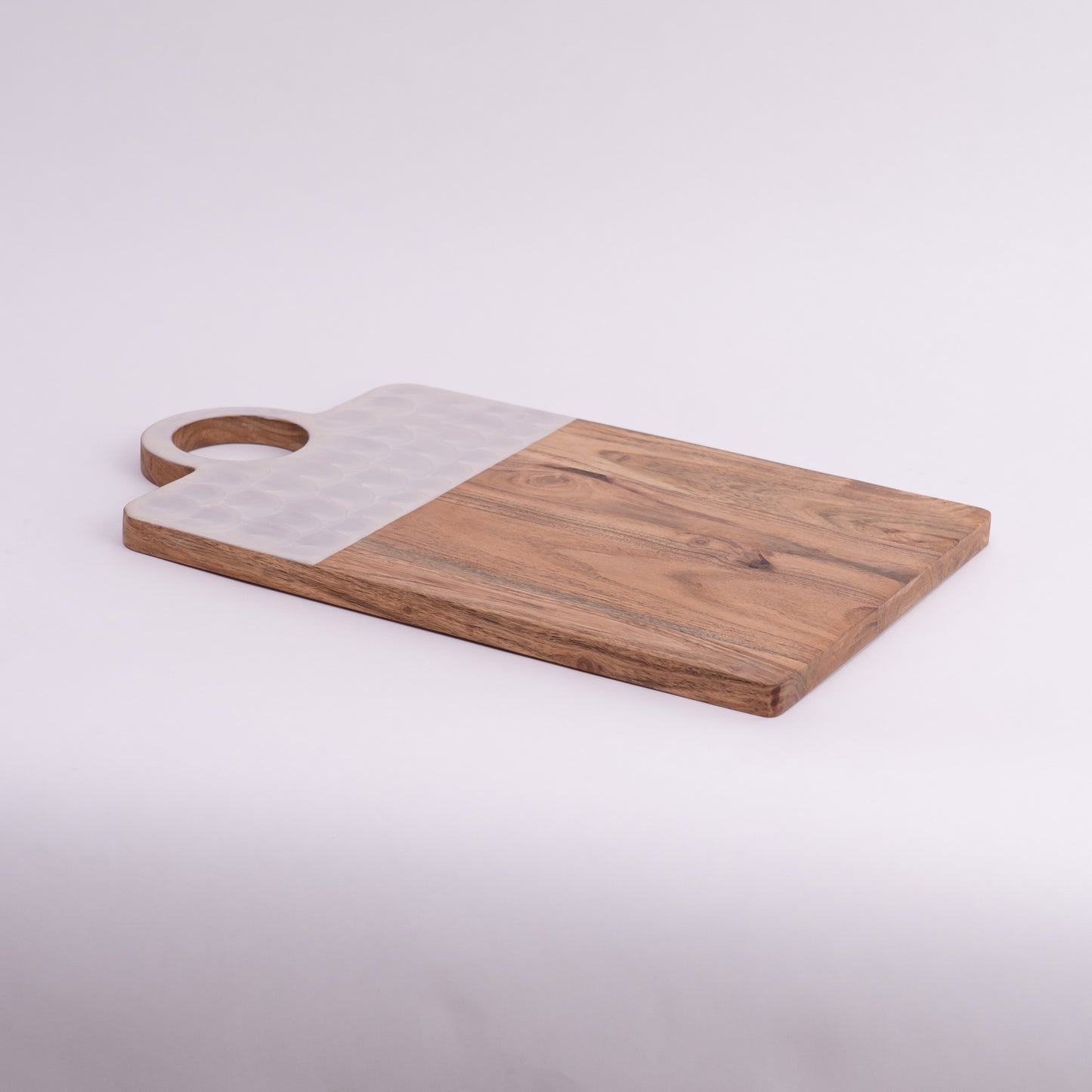 Oat Oak Slice- White & Natural wood
