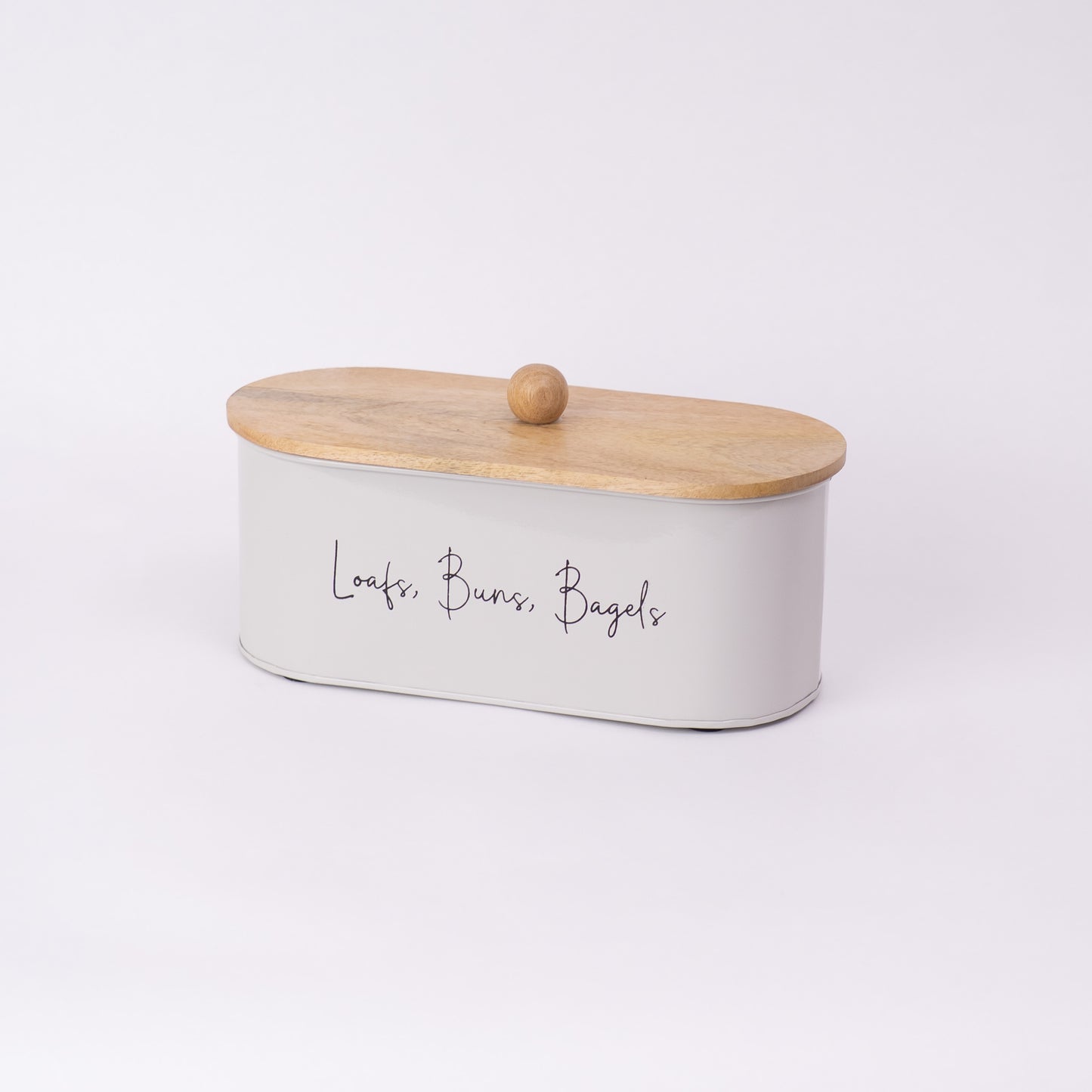 Gleam & Gather Bread Box White & Natural Wood