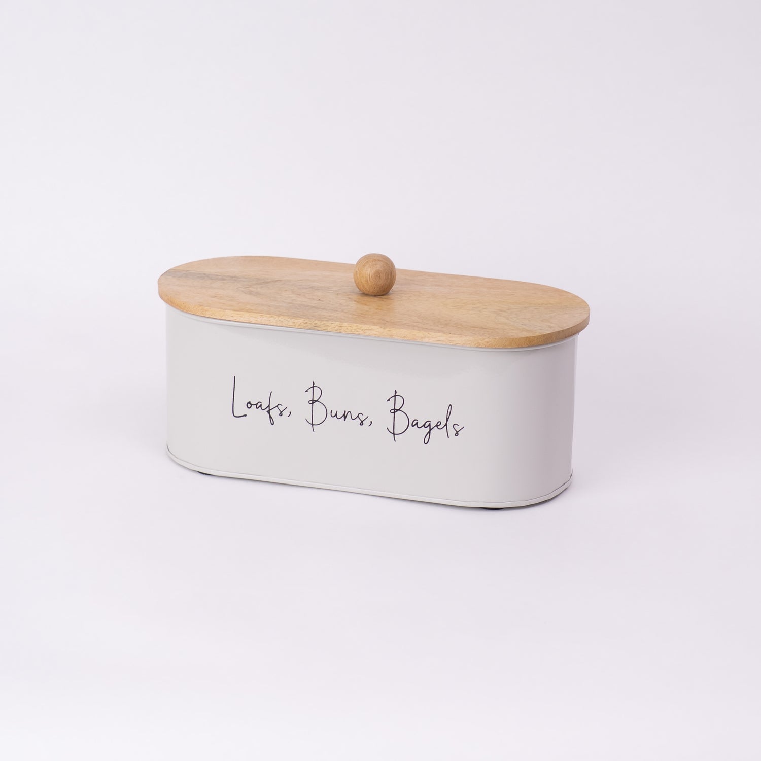 Gleam & Gather Bread Box White & Natural Wood