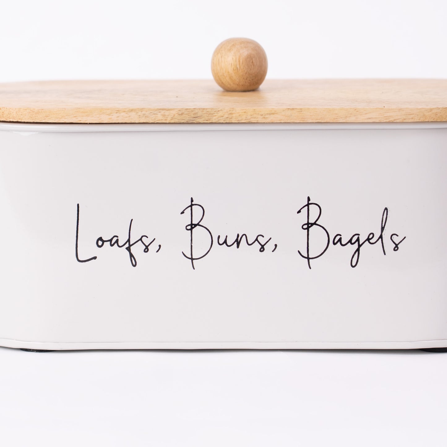 Gleam & Gather Bread Box White & Natural Wood