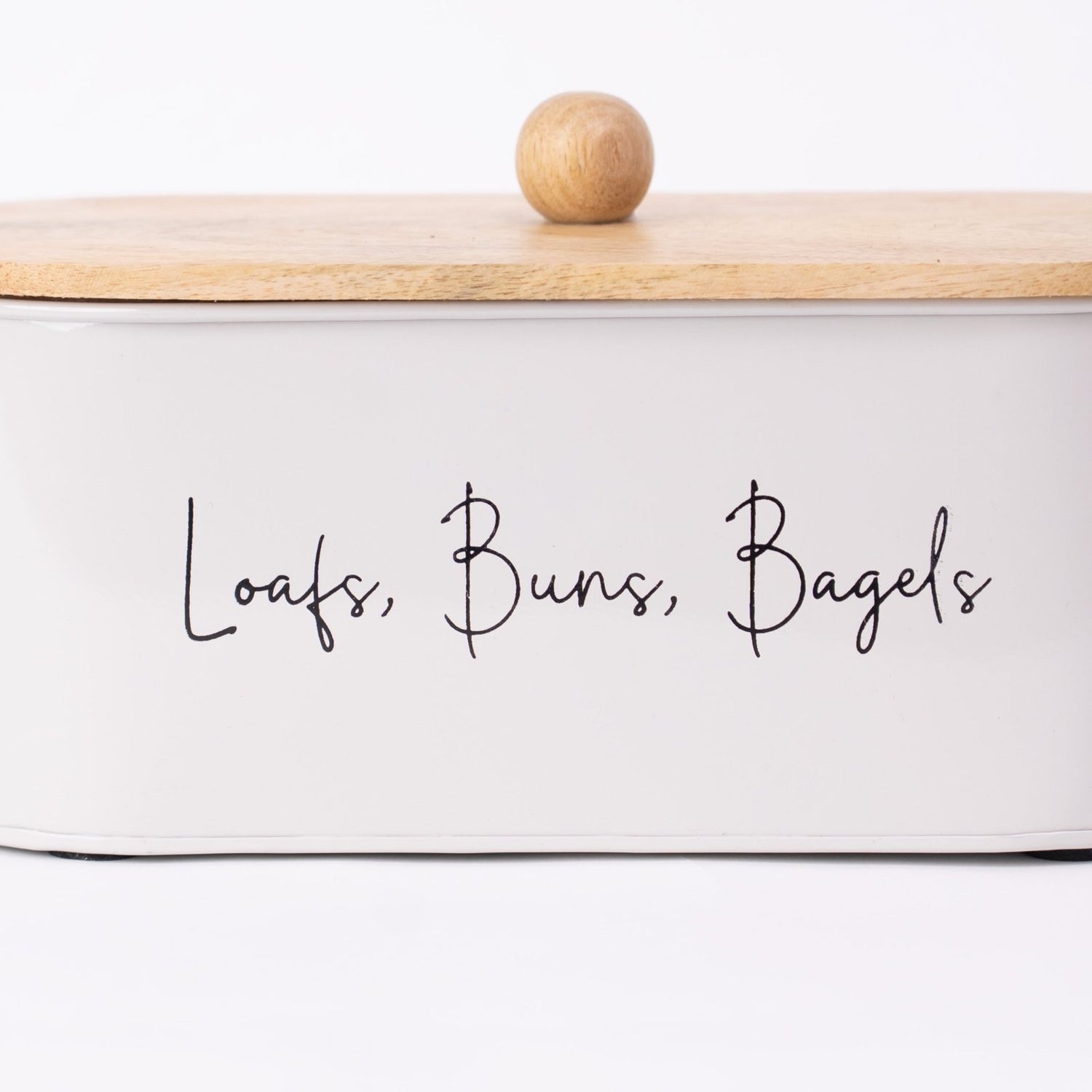 Gleam & Gather Bread Box White & Natural Wood - Bread Box | haus & kinder