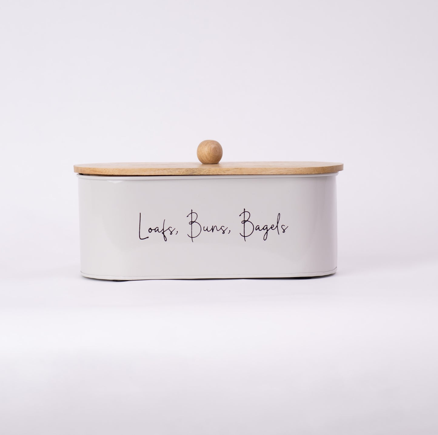 Gleam & Gather Bread Box White & Natural Wood