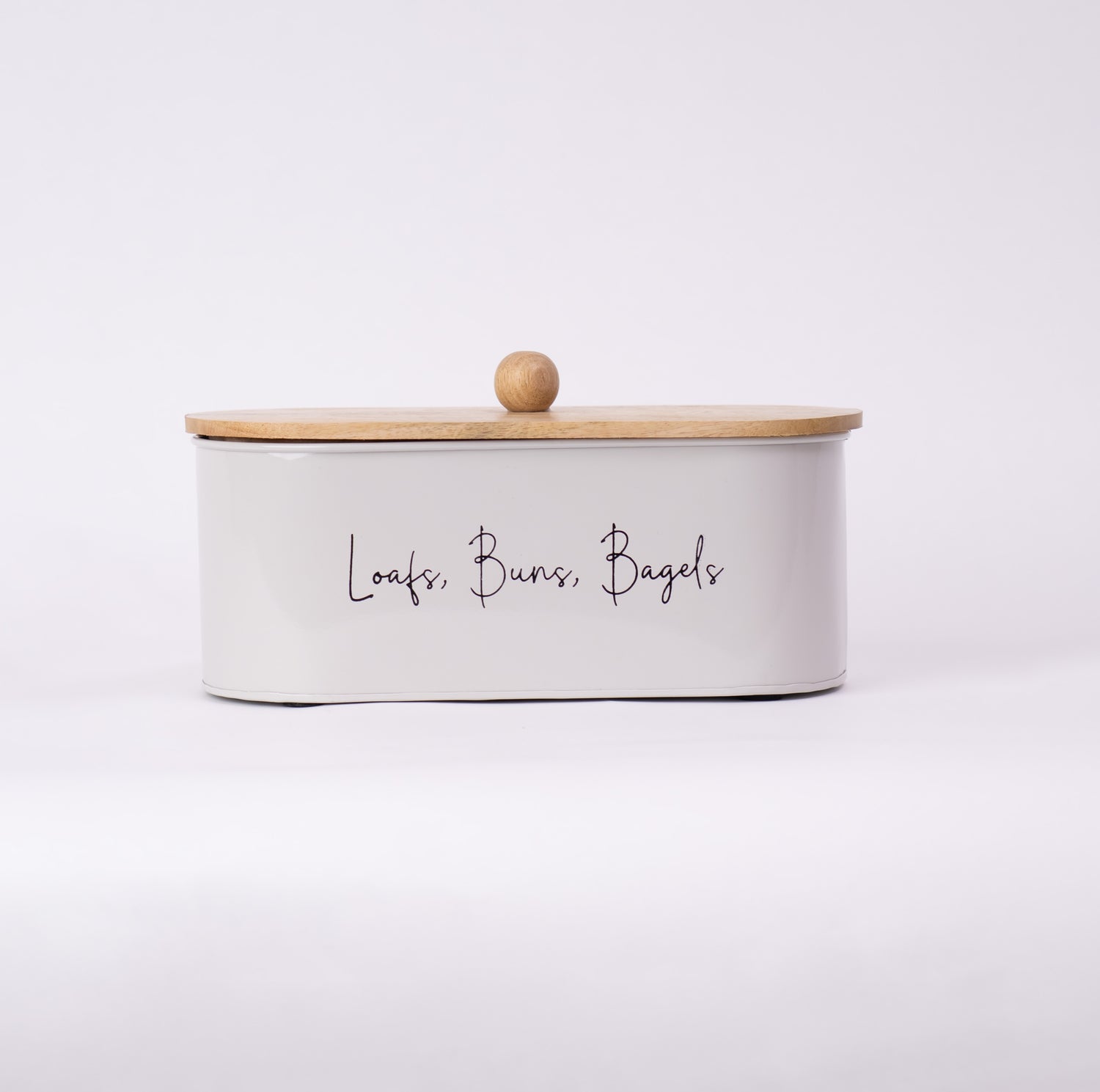 Gleam & Gather Bread Box White & Natural Wood