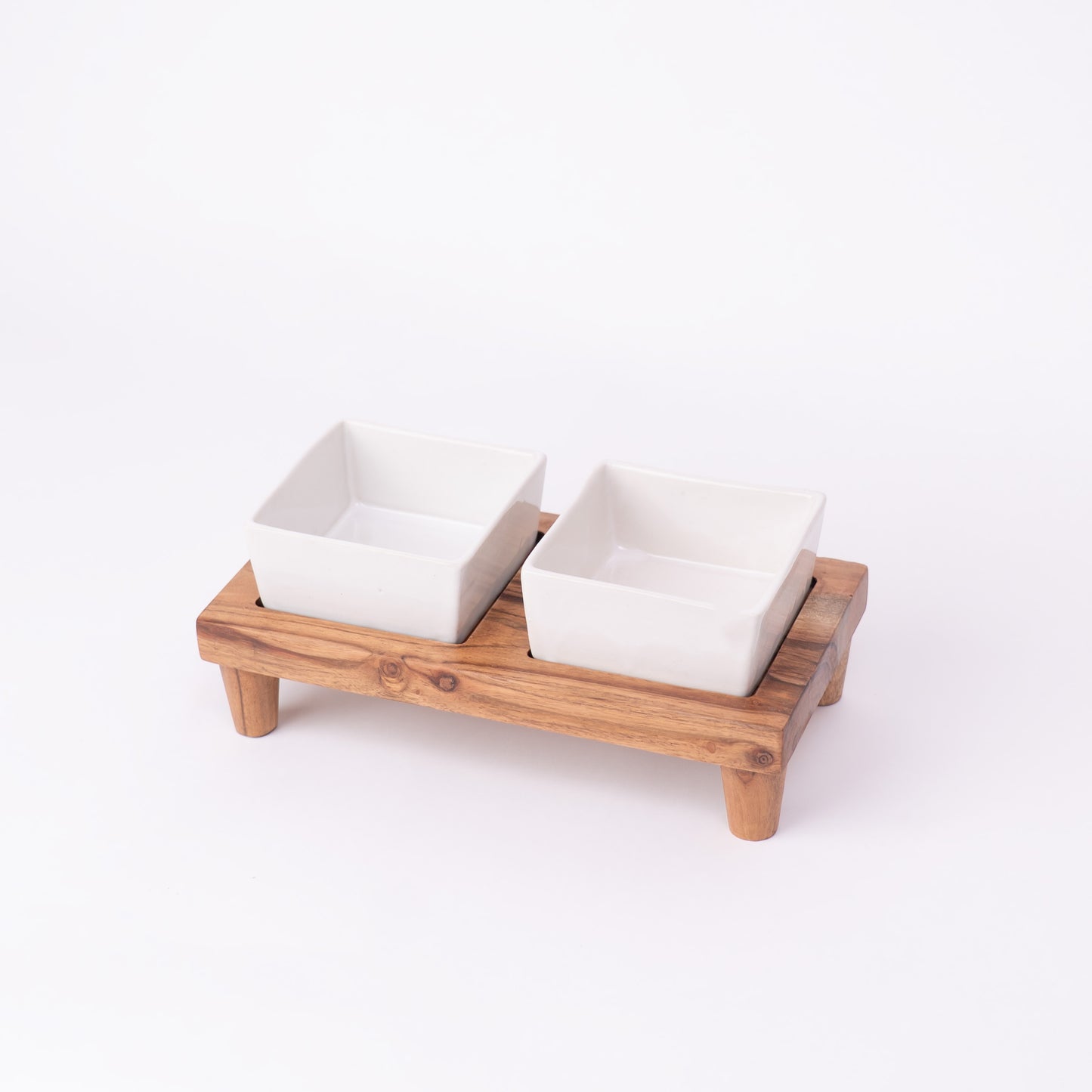 Tureen On Plank Serving Platter- Brown