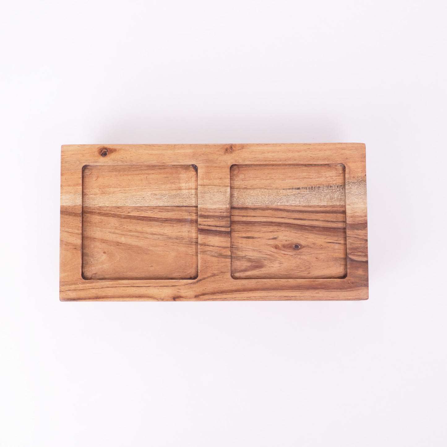 Tureen On Plank Serving Platter- Brown