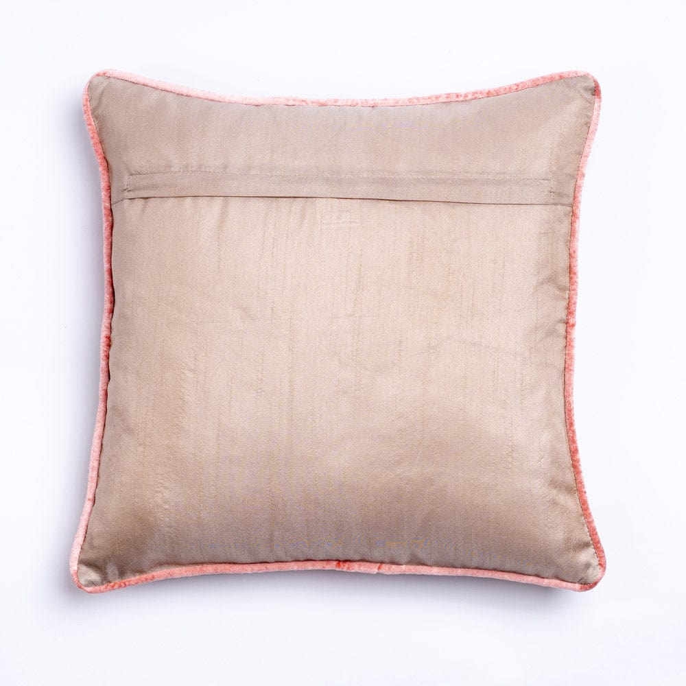 Embroidered Decorative Cushion Cover, Rose Garden