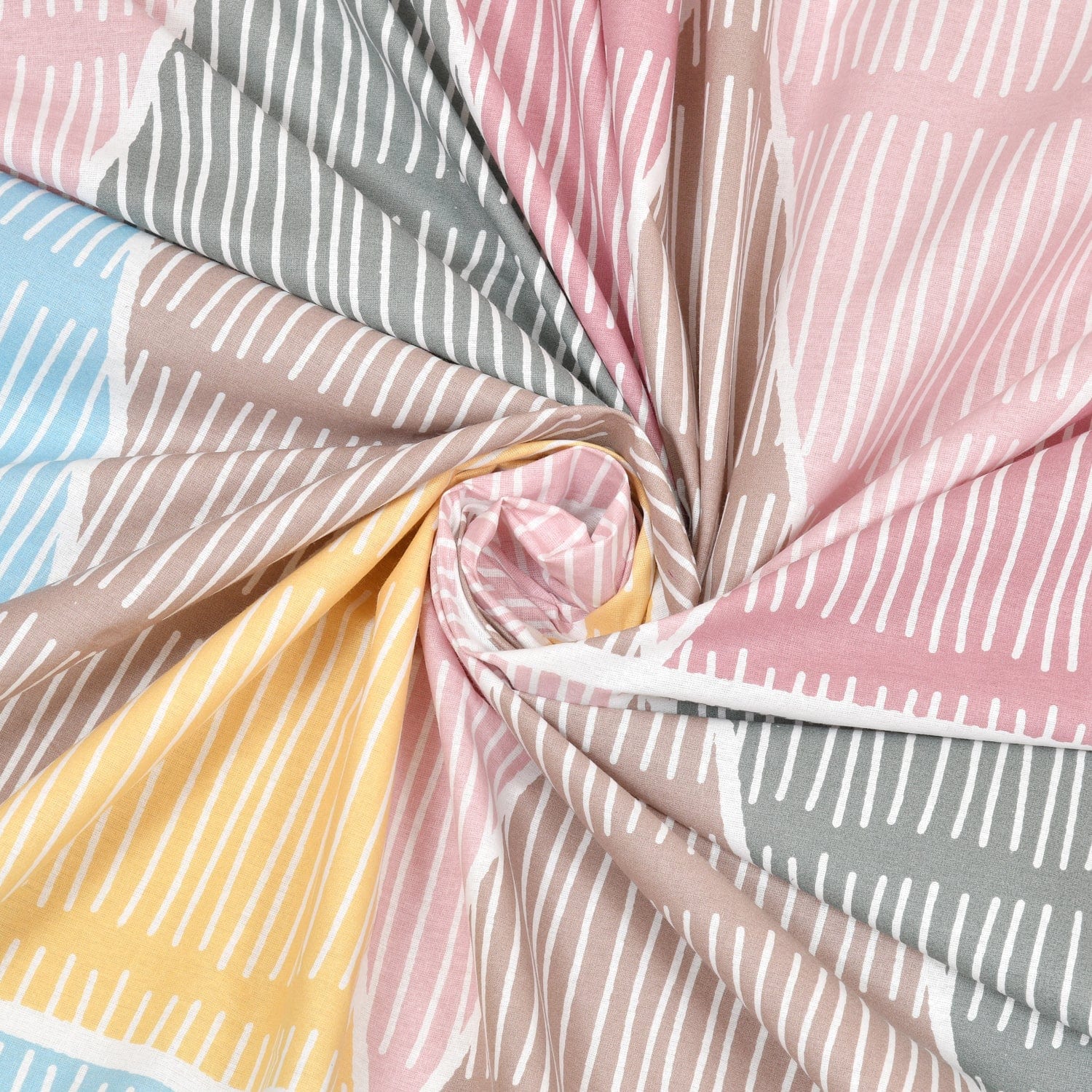 Pyramid Retreat 100% Cotton Double Bedsheet, 144 TC - Bedsheets | haus & kinder