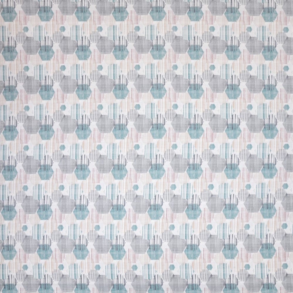 Modern Maze, 100% Cotton Double Size Bedsheet, 186 TC, Blue