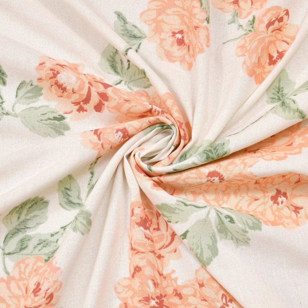 Blushing Blossom, 100% Cotton King Bedsheet, 120 TC