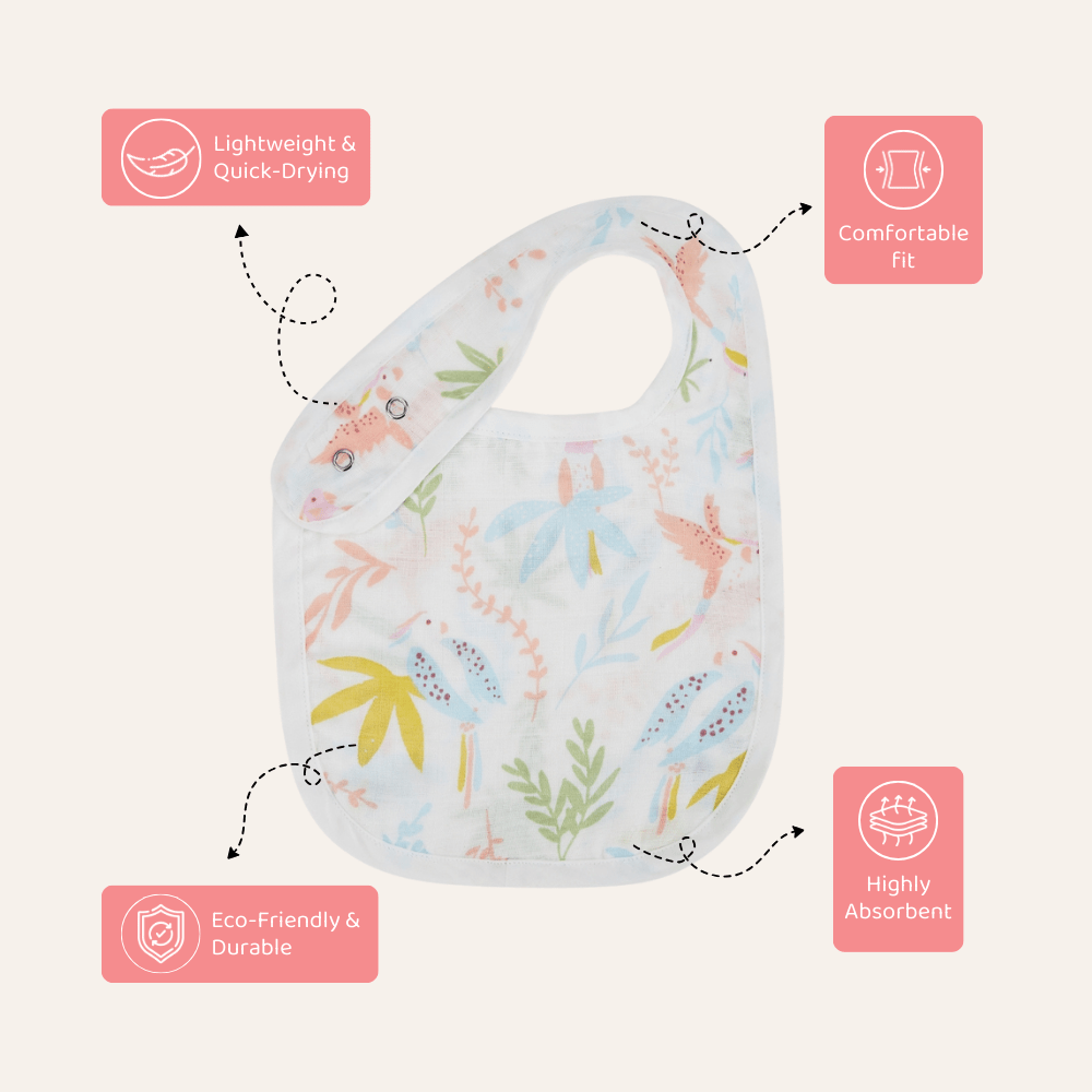 Tropical Twist : Pack of 3 Bibs - Baby Essentials | haus & kinder