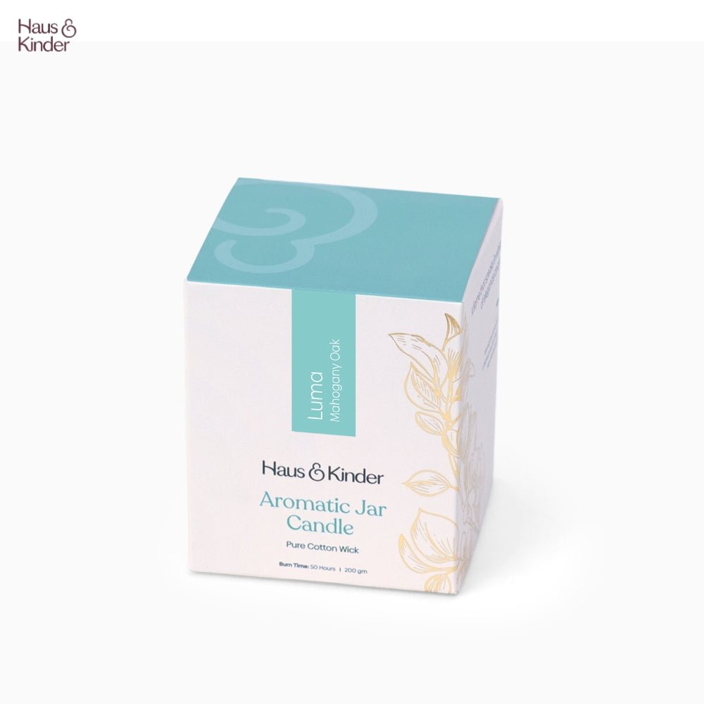 Luma Candle with White Frosted Jar 200 gm - Candles & Fragrances | haus & kinder