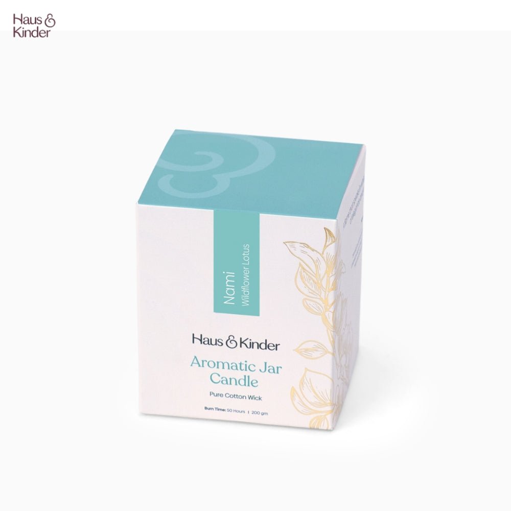 Nami Candle with White Frosted Jar 200 gm - Candles & Fragrances | haus & kinder