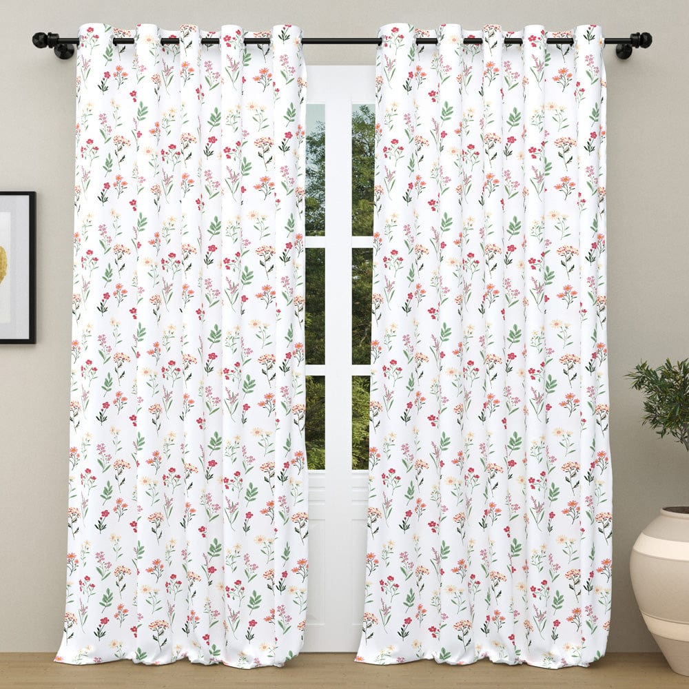 Floral Clusters Curtain Set