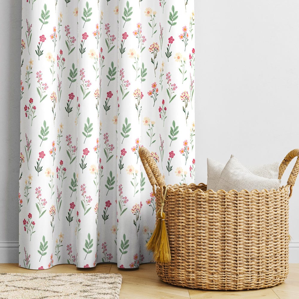 Floral Clusters Curtain Set