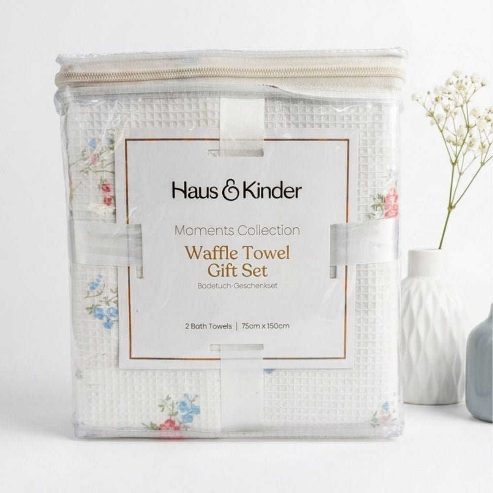 Moments 100% Cotton Waffle Bath Towel - Waffle Towel | haus & kinder