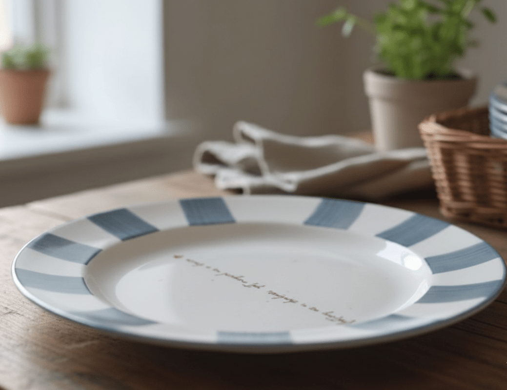 Daydream Blue Blue Dinner Plate- White & Blue - Dinner Plate | haus & kinder