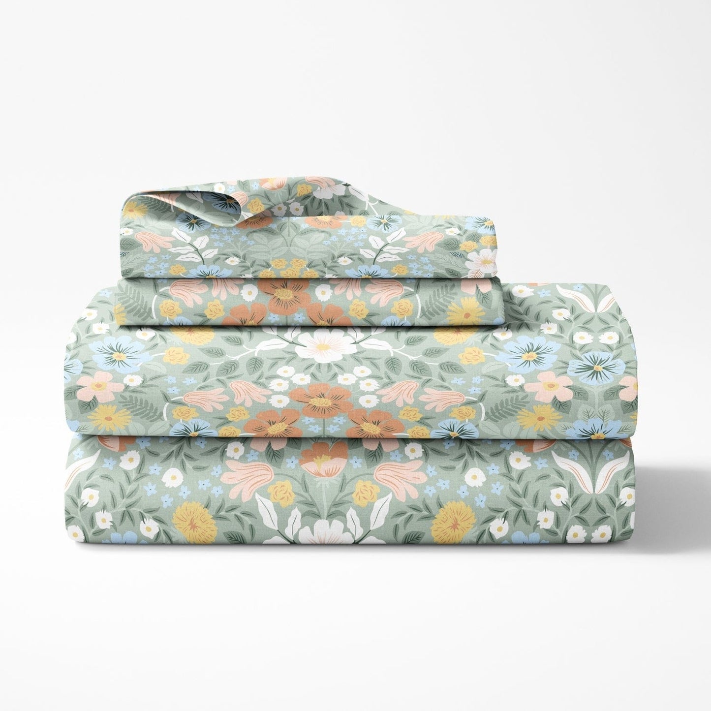 Haus of Bloom 100% Cotton King Fitted Bedsheet, 144 TC