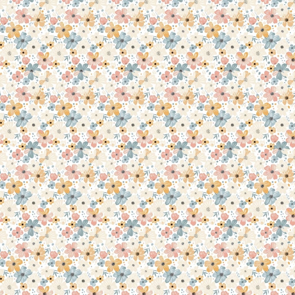 Hawaiian Petals 100% Cotton Double Fitted Bedsheet, 144 TC