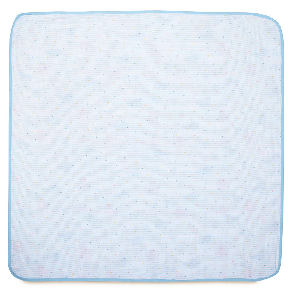 Vitamin Sea 100% Cotton Muslin Reversible Blanket for New Born Baby