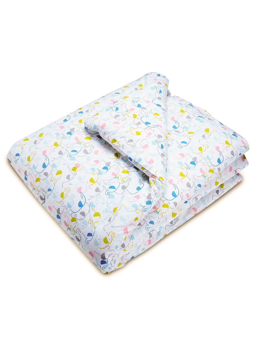Elephantastic Baby Bedding Set: Mattress, Bolsters with Pillow (Pack of 4)