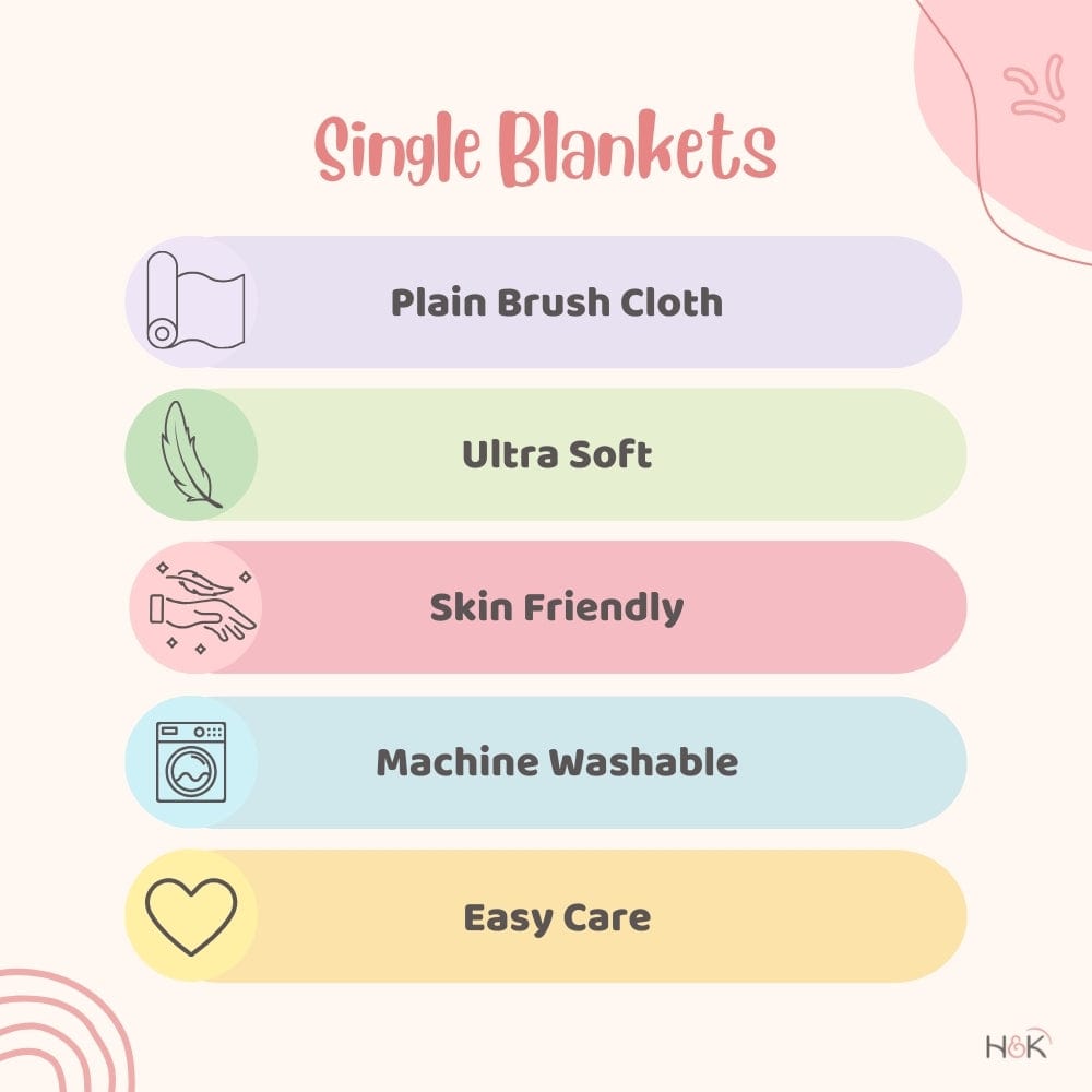 Plain Brush Cloth Super Soft Plush Single Flannel Blanket-Baby Pink