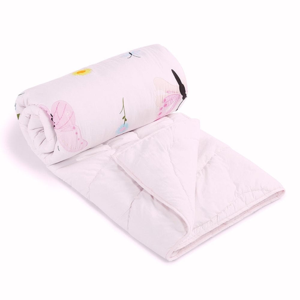 Butterfly Garden Kids Quilt,Pink