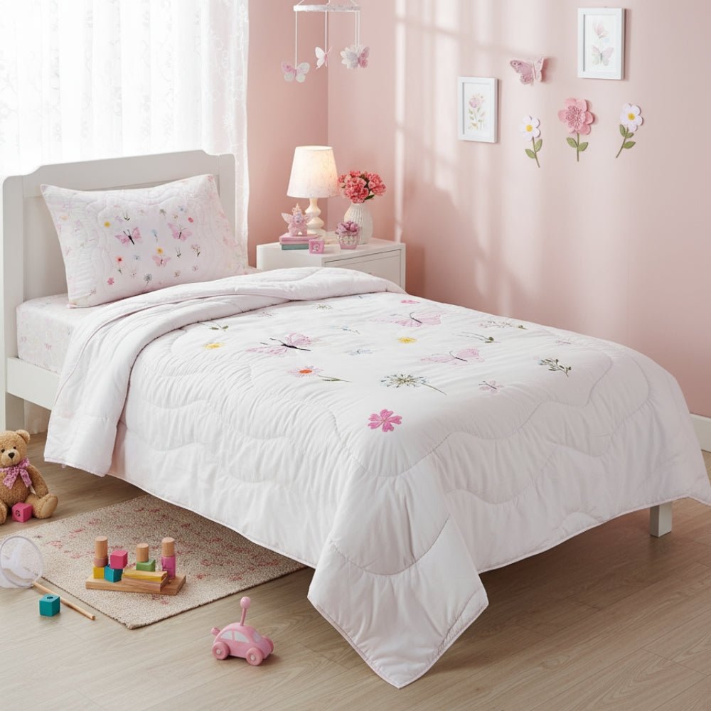Butterfly Garden 100% cotton Kids Quilt - Blanket | haus & kinder