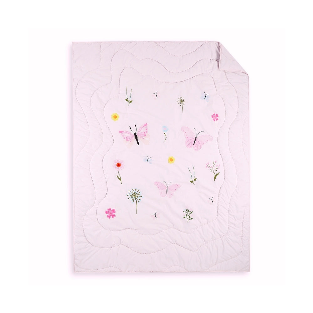Butterfly Garden Kids Quilt,Pink