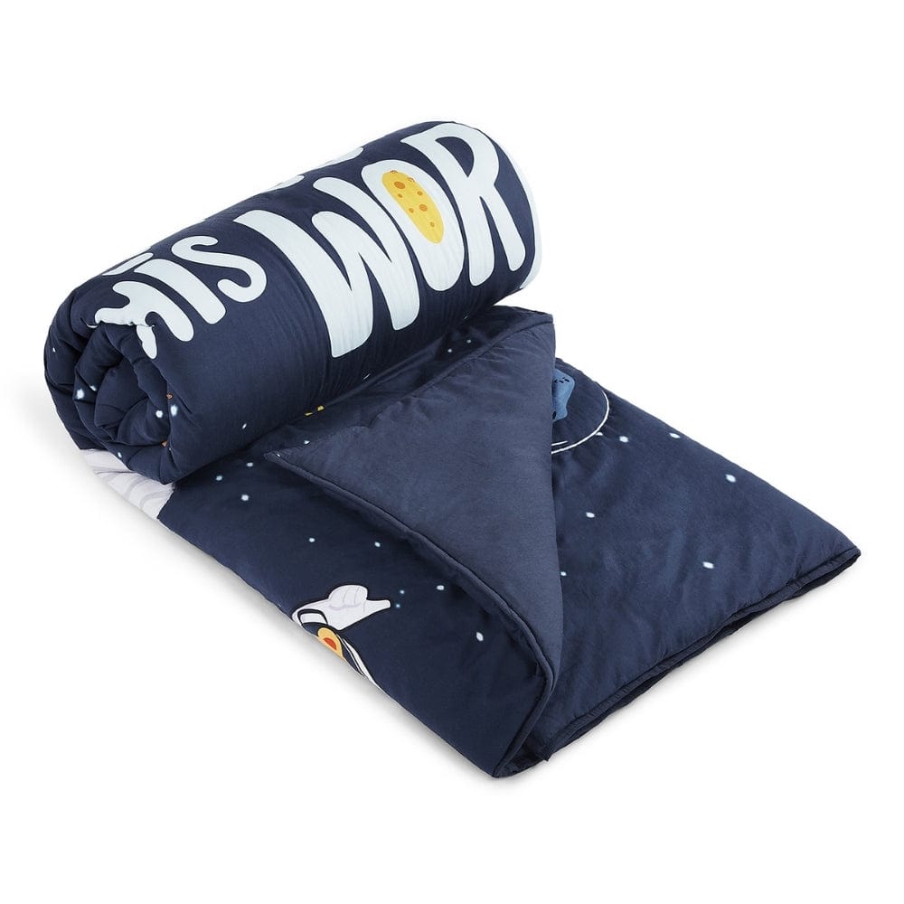 Spacewalk Kids Quilt, Navy