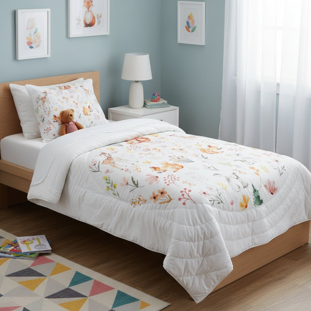 Whimsical Woodland 100% cotton Kids Quilt - Blanket | haus & kinder