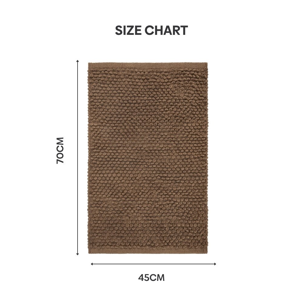 Pebblyn Popcorn Doormat, Brown - Door Mat | haus & kinder