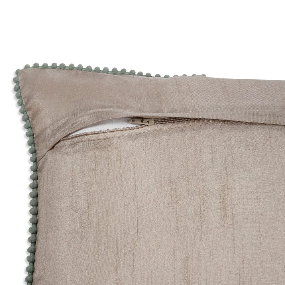 Embroidered Decorative Cushion Cover, Lone Flower - Cushion Covers | haus & kinder