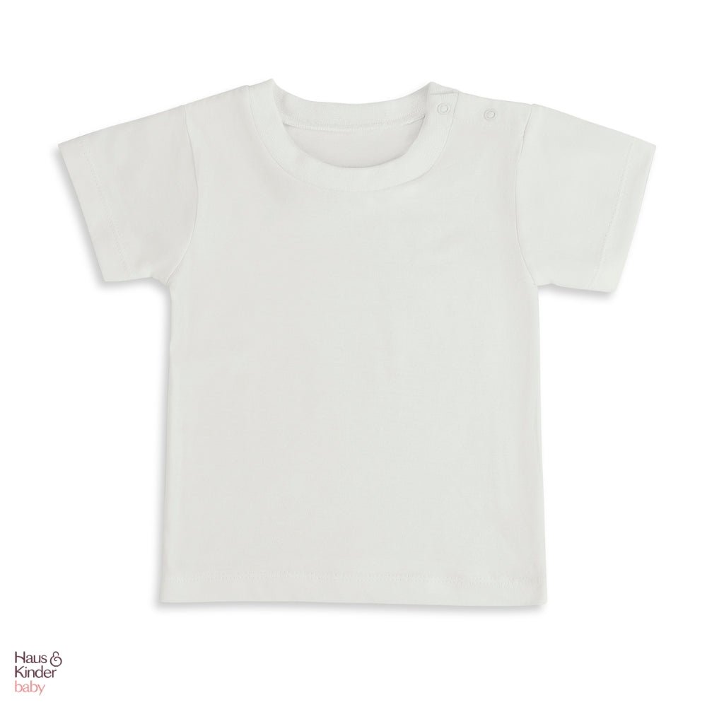 Baby Dungree with T-shirt- Blue & White - Clothing | haus & kinder
