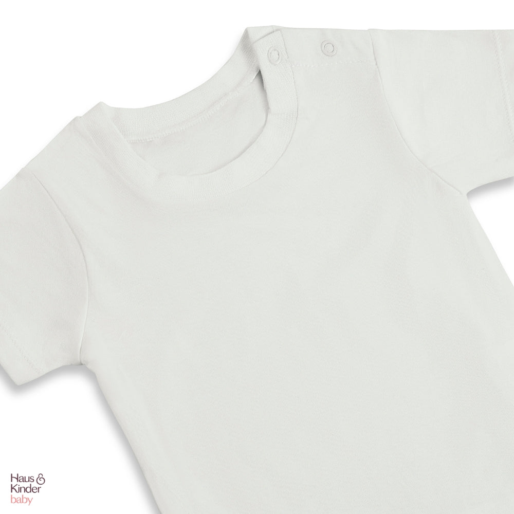 Baby Dungree with T-shirt- Blue & White