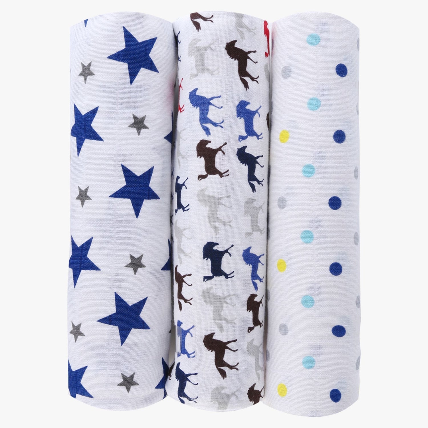 Muslin Swaddles, Pack Of 3