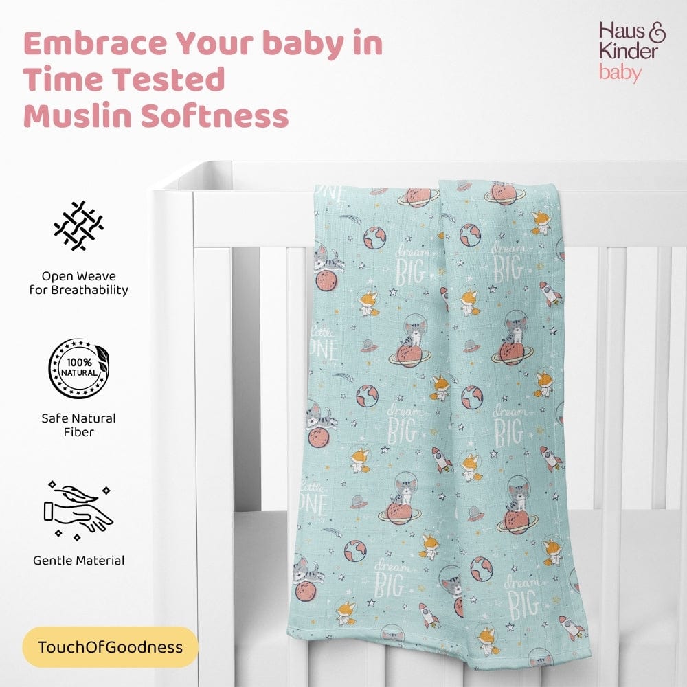 Spacewalk Muslin Swaddle
