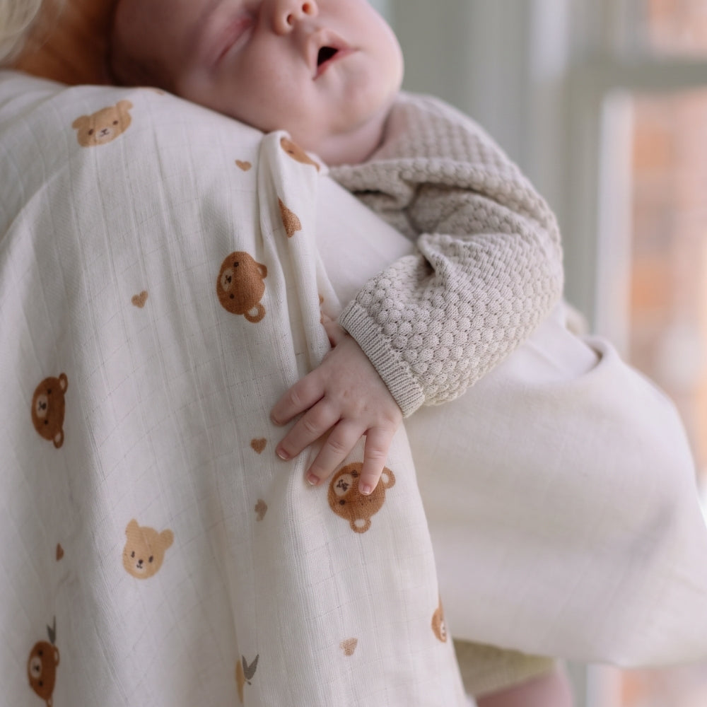 Teddykins Cotton Muslin Swaddle – Pack of 2