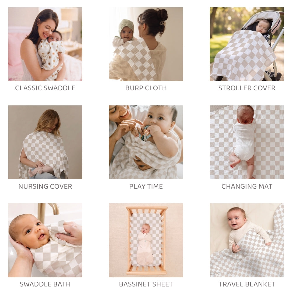 Teddykins Cotton Muslin Swaddle – Pack of 2