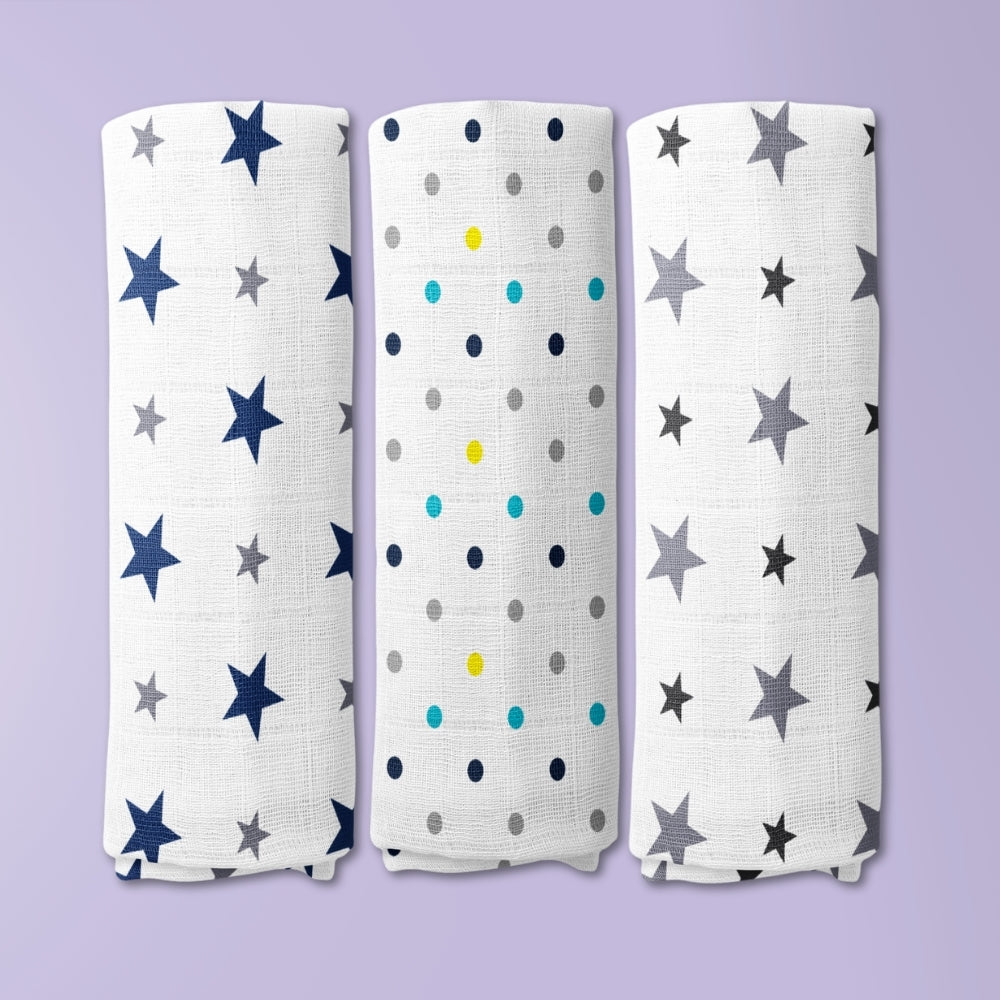 Everyday Classics Swaddles Classic Stars, Pack of 3