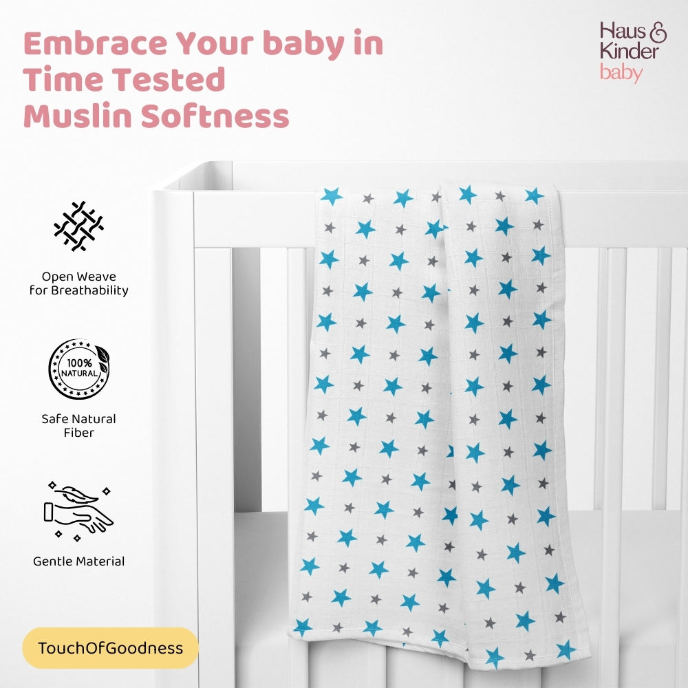 Everyday Classics Swaddles Sunny Skies, Pack of 3